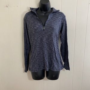 Columbia Gray Striped Quarter Zip